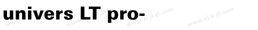 univers LT pro字体转换